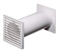 Wallair Système de ventilation N37824 pour conduites rondes Ø 10 cm x 48 cm Plastique Blanc