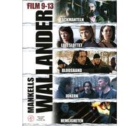 Wallander (Films 9-13) - 5-DVD Box Set ( Täckmanteln / Luftslottet / Blodsband / Jokern / Hemligheten ) ( The Container Lorry / The Castle Ruins / Bound [ NON-USA FORMAT, PAL, Reg.2 Import - Sweden ]