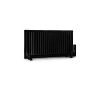 Wallander Radiateur à bain d'huile 1000W thermostat Chauffage ultra plat - noir