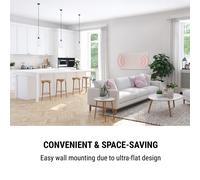 Wallander Radiateur à bain d'huile ultraplat 1000W thermostat - blanc