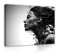 WallArena images imprimées sur toile, Abstrait, | Portrait, impression sur toile, image sur toile, dimensions : 120 x 80 cm (L x H) - une seule pièce sur toile.