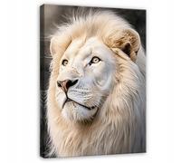 WallArena images imprimées sur toile, Lion, | Lion, impression sur toile, tableau sur toile, dimensions : 70 x 100 cm (L x H) - une seule pièce sur toile.
