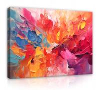 WallArena - Impression sur toile - Abstrait - 40x30 cm - Tableau decoration murale - Tableau mural XXL grand format pour salon, chambre à coucher - Impression artistique - Art coloré