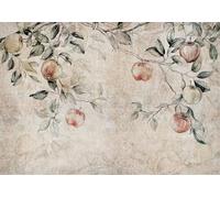 WallArena Papier peint photo en vinyle - Pomme - 312 x 219 cm - Papier peint photo - Pour salon et chambre à coucher - Effet 3D - Avec colle - Arbre inclus