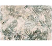 WallArena Papier peint photo en vinyle texturé - Motif feuilles - 254 x 184 cm - Papier peint mural 3D texturé pour salon et chambre à coucher - Papier peint en vinyle de qualité supérieure avec