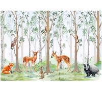 WallArena Papier peint photo intissé Forêt350x250cm | Papier Peint Intissé de Haute Qualité, Impression latex, Résistant aux UV