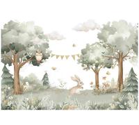 WallArena Papier peint photo intissé Forêt400x280cm | Papier Peint Intissé de Haute Qualité, Impression latex, Résistant aux UV