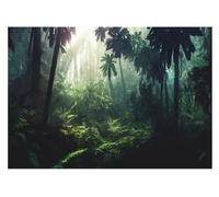 WallArena - Papier peint photo non tissé - Effet 3D tropical - Jungle Plantes - 368 x 254 cm - Papier peint photo - Pour salon et chambre à coucher - Avec colle