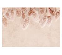 WallArena - Papier peint photo non tissé - Herbe de la pampa - Nature - Fleurs séchées - Style bohème - 416 x 254 cm - Papier peint photo - Pour salon, chambre à coucher - Papier peint non tissé effet