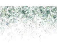 WallArena - Papier peint photo non tissé - Motif : feuilles vertes, lierre naturel, 400 x 280 cm - Papier peint photo - Pour salon et chambre à coucher - Effet 3D - Avec colle