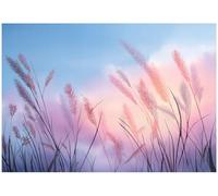 WallArena Papier peint photo non tissé, motif herbe de la pampa - 400 x 280 cm - Papier peint photo - Pour salon et chambre à coucher - Effet 3D - Avec colle - Ciel