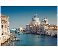 WallArena - Papier peint photo non tissé - Motif paysage de Venise - 300 x 210 cm - Papier peint photo - Pour salon, chambre à coucher - Effet 3D - Avec colle - Ville d'Italie - Mer
