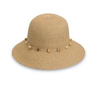 Wallaroo Hat Company Naomi Chapeau de Soleil pour Femme UPF 50+, Pliable, Style Moderne, conçu en Australie, Naturel, Taille Unique