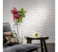 Panneaux muraux 3D - WallArt - Ventura - 12 pcs - Blanc - 50x50 cm - Contemporain