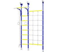 Wallbarz espalier chambre d'enfant en métal Funny Monkey 9D | filet à grimper enfants indoor avec montage au plafond
