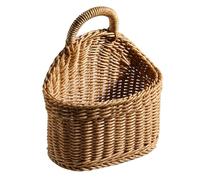 WallBaskets - 1 x 1 cm Jute Over-The-Door Hanging Basket | Handmade Woven wallMount Organizer, Boho wallDecor for Plants, Keys, Sunglasses, Wallet, Entryway, Bedroom, Bathroom, Living Room, Door