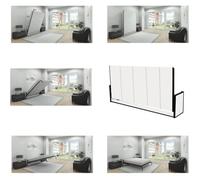 Wallbedking - Lit Escamotable 1 Place - 190cm x 190cm - Lit Mural Rabattable - Horizontal - Studio