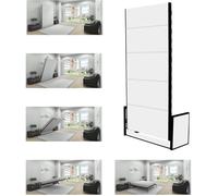 Wallbedking - Lit Escamotable 1 Place - 90cm x 200cm - Lit Mural Rabattable - Vertical - Studio