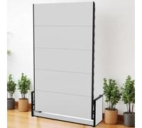 Wallbedking - Lit Escamotable 140x190 - Lit Escamotable 2 Personnes - Mural Rabattable - Vertical - Studio