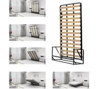 Wallbedking - Lit Escamotable 2 Personnes - 180cm x 200cm - Vertical - Lit Mural Rabattable - Classique