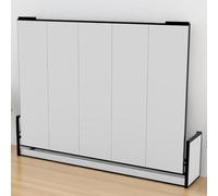 Wallbedking - Lit Escamotable 2 Personnes - 200cm x 160cm - Lit Mural Rabattable - Horizontal - Studio