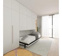 Wallbedking Morphy Cadre de lit escamotable Rabattable et Gain de Place - Lit Murphy modulaire Pliant pour projets DIY et Meubles intégrés sur Mesure (90x190 cm, Horizontal)