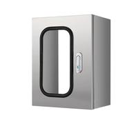 Wallbox Boîtier de Recharge pour Véhicules Électriques en Acier Inoxydable avec Hublot, Boîtier de Protection Étanche pour Câble de Recharge, Cache(50x70x25cm/19.7x27.5x9.8in)