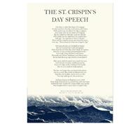 Wallbuddy Affiche du discours de la Sai (40 x 50 cm, Impression sans cadre)