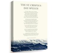 Wallbuddy Affiche du discours de la Saint-Crispi (40 x 50 cm, Toile tendue)