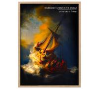 Wallbuddy Impression d'art mural classiq (60 x 90 cm, Encadrement en chêne)