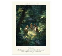 Wallbuddy Impression d'art mural de scè (30 x 40 cm, Impression sans cadre)