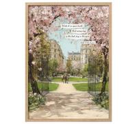 Wallbuddy Impressionnisme du Parc de Par (30 x 40 cm, Encadrement en chêne)