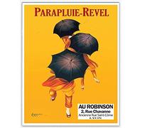 Wallbuddy Parapluie Revel Affiche Decoration Murale 1922 by Leonetto Cappiello decoration maison - Inspirational Art Parapluies Revel People Holding Umbrellas decoration murale salon (61cm x 91.4cm)
