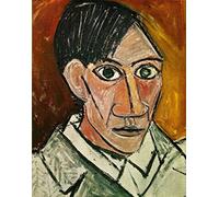 Wallbuddy Picasso Painting Picasso Self Portrait 1907 Pablo Picasso Drawing Picasso Art Print Picasso Print Picasso Poster Cubism Poster Cubist Art (13cm x 18cm)
