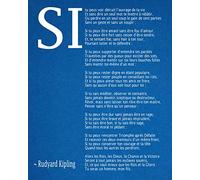 Wallbuddy Si par Rudyard Kipling Poème en Français (59.4cm x 84cm (A1), Blueprint)