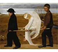 Wallbuddy The Wounded Angel by Hugo Simberg 1903 Angel Painting (50cm x 70cm)