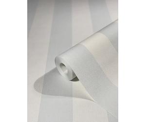 WALLCOVER Papier peint intissé bleu - Motif maison de campagne - Lignes modernes - Structure fine - 10,05 x 0,53 m - Fabriqué en Allemagne