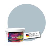 WALLCOVER Peinture murale de qualité supérieure | Bleu Pigeon | 2.5L = 20m² | Pour les intérieurs à très haut pouvoir couvrant (classe 1) | Finition mate | Fabriquée en Allemagne