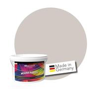WALLCOVER Peinture murale de qualité supérieure | Gris Greige | 5L = 40m² | Pour les intérieurs à très haut pouvoir couvrant (classe 1) | Finition mate | Fabriquée en Allemagne