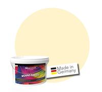 WALLCOVER Peinture murale de qualité supérieure | Jaune Orangé | Couleur pastel | 2.5L = 20m² | Pour les intérieurs à très haut pouvoir couvrant (classe 1) | Finition mate | Fabriquée en Allemagne
