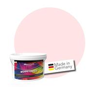 WALLCOVER Peinture murale de qualité supérieure | Rose Doux | Couleur pastel | 2.5L = 20m² | Pour les intérieurs à très haut pouvoir couvrant (classe 1) | Finition mate | Fabriquée en Allemagne