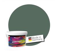 WALLCOVER Peinture murale de qualité supérieure | Vert Forêt | 2.5L = 20m² | Pour les intérieurs à très haut pouvoir couvrant (classe 1) | Finition mate | Fabriquée en Allemagne