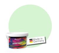 WALLCOVER Peinture murale de qualité supérieure | Vert Printemps | Couleur pastel | 2.5L = 20m² | Pour les intérieurs à très haut pouvoir couvrant (classe 1) | Finition mate | Fabriquée en Allemagne