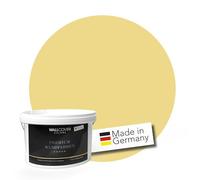WALLCOVER PREMIUM Peinture Murale Jaune pour l'intérieur 5 L Mat Jaune Miel Précieux Peinture Intérieure Haute Couvrance - Fabriqué en Allemagne