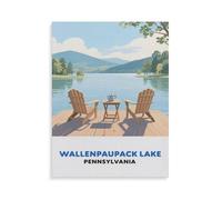 Wallenpaupack Lake Pennsylvanie，Puzzles Personnalisés, 1000 Pièces Puzzle en Bois, pour Enfants Adultes Famille Jeu Difficulté Défi Puzzles（75x50cm）-HL83