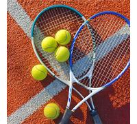 Wallepic WTD Papier peint photo autocollant Motif raquette de tennis 400 x 280 cm Format XXL Fitness Effet 3D pour salon, chambre, bureau, couloir 400 x 280 cm