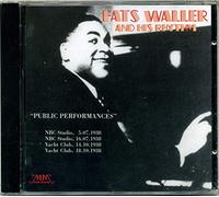 Waller, Fats - Public Performances 1938 [Import]