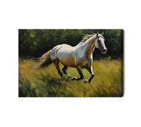 WALLERO Impression sur toile cheval au galop 30 x 20 cm