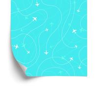 Wallero Papier peint intissé Avions 50×1000 cm