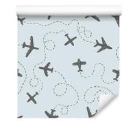 Wallero Papier peint intissé Avions avec motifs 50×1000 cm